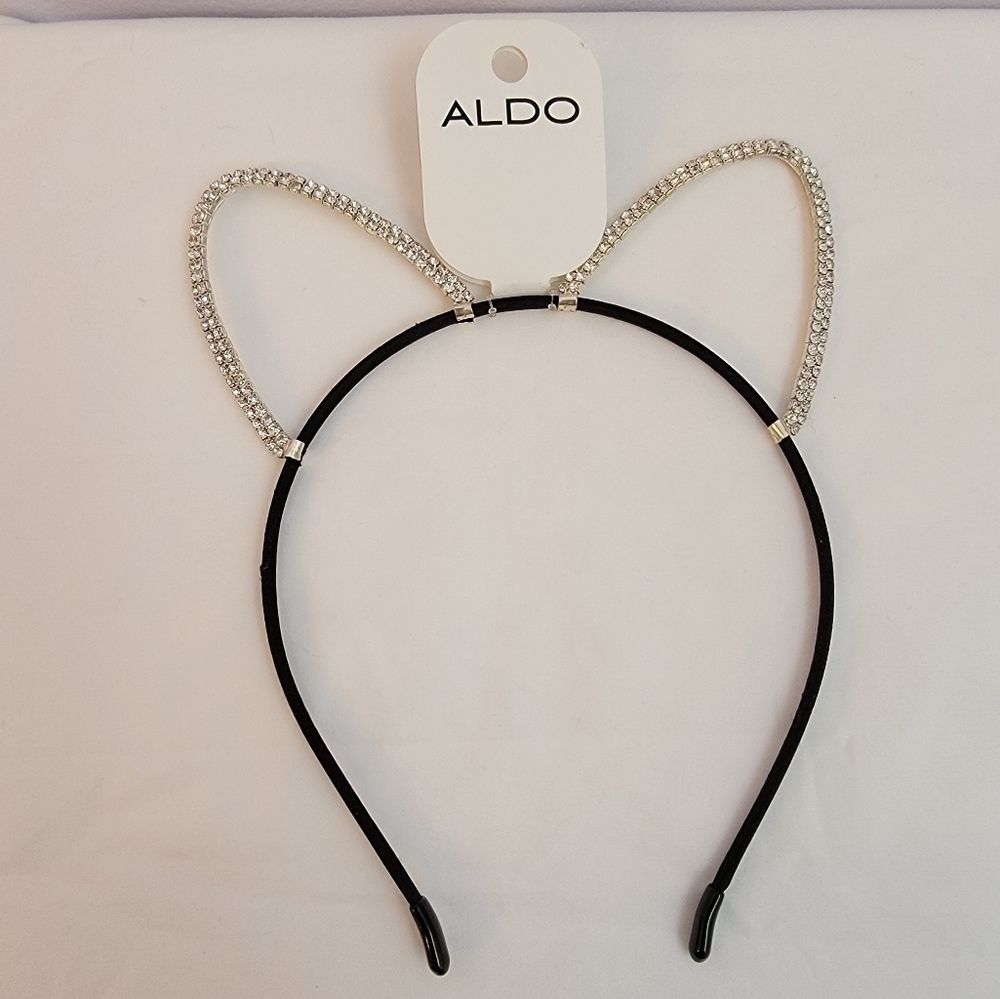 Aldo Rhinestone Cat Ears Headband